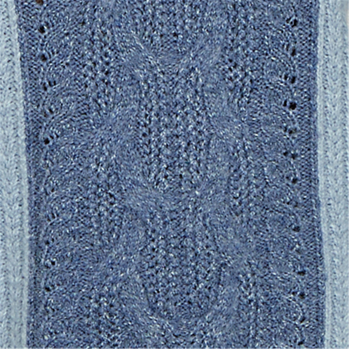 Womens Skye’s the Limit Icy Blue Sparkle Color Block Sweater