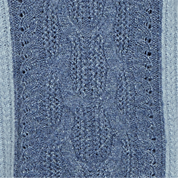 Womens Skye’s the Limit Icy Blue Sparkle Long Sleeve Colorblock