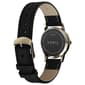 Womens Timex® Silver Dial Watch w/ Black Leather Strap - image 5