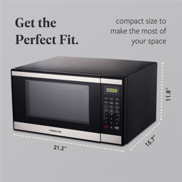 Farberware® 1.1 cu. ft. Black 1000 Watt Countertop Microwave Oven