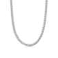 Mens Lynx Stainless Steel 7mm Foxtail Chain Necklace - image 1