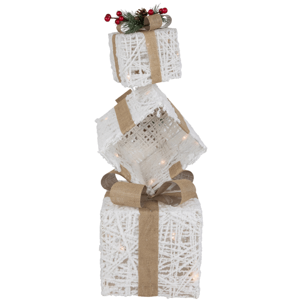 Northlight LED Lighted Stacked Gift Boxes Christmas Decoration