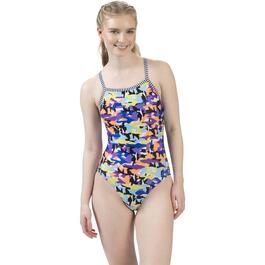 Womens Dolfin&#40;R&#41; Uglies V-2 Back Delta One Piece Swimsuit