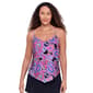 Womens American Beach Paisley Party Hanky Hem Tankini Swim Top - image 1