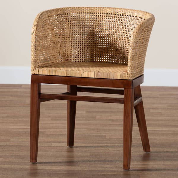 bali & pari Papua Modern Bohemian Acasia Wood Dining Chair