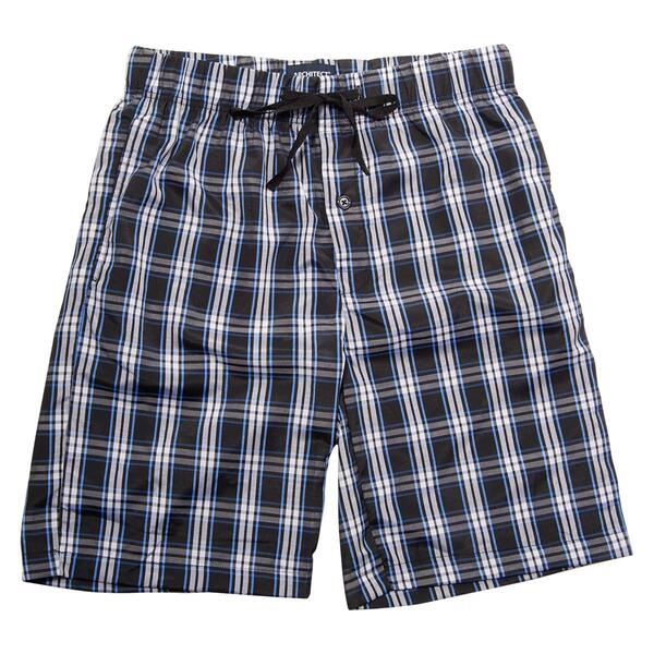 Mens Architect&#40;R&#41; Woven Plaid Pajama Shorts - Navy - image 