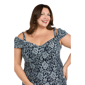 Plus Size R&M Richards Off The Shoulder Floral Evening Gown - image 3
