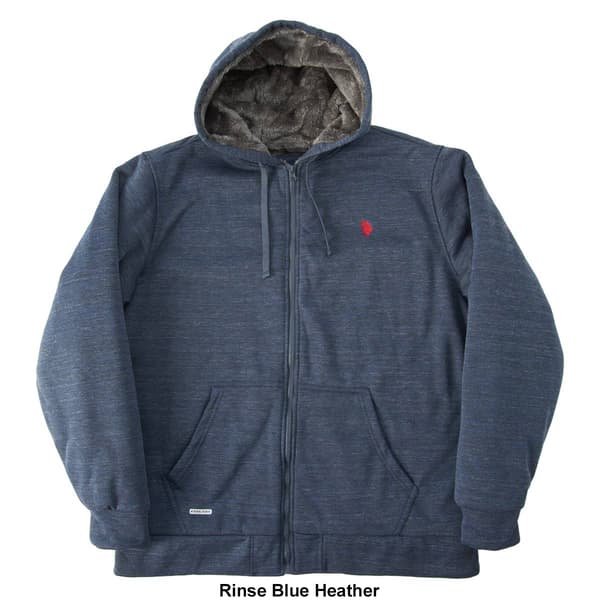 Mens U.S. Polo Assn.® Solid Sherpa Hoodie