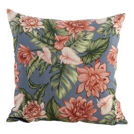 Jordan Manufacturing Outdoor Toss Pillow - Slate Coral Floral