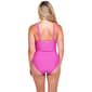 Womens Jones New York Wide Strap Plunge One Piece Swimsuit - image 3