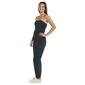 Juniors No Comment Solid Tube Top Ruched Cargo Pocket Jumpsuit - image 3