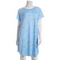 Plus Size White Orchid Cloud Knit Garden Party Nightshirt - image 1