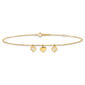 Gold Classics&#8482; 14kt. Yellow Gold Dangling Hearts Ankle Bracelet - image 3
