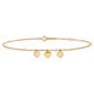 Gold Classics&#8482; 14kt. Yellow Gold Dangling Hearts Ankle Bracelet - image 3