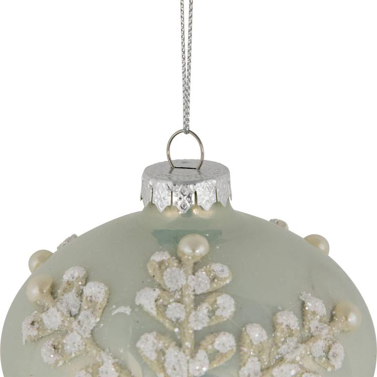 Northlight Seasonal Pastel Green Christmas Ornaments - Set of 2