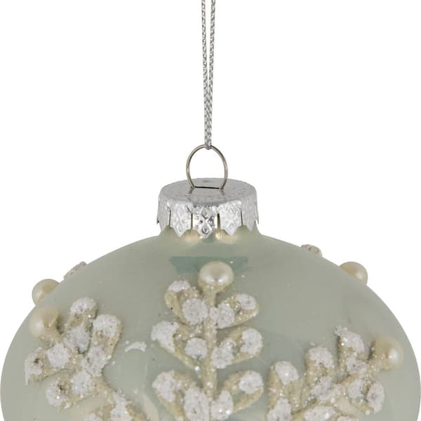 Northlight Seasonal Pastel Green Christmas Ornaments - Set of 2