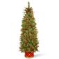 National Tree 6ft. Colonial Slim Half Christmas Tree - image 1