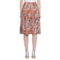 Petite NY Collection Pull On Paisley Knee Length Skirt - image 2
