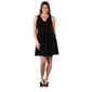 Plus Size 24/7 Comfort Apparel Solid Tailored Fit & Flare Dress - image 1
