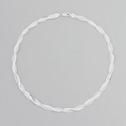 Ellen Tracy Sterling Silver Intertwined Necklace