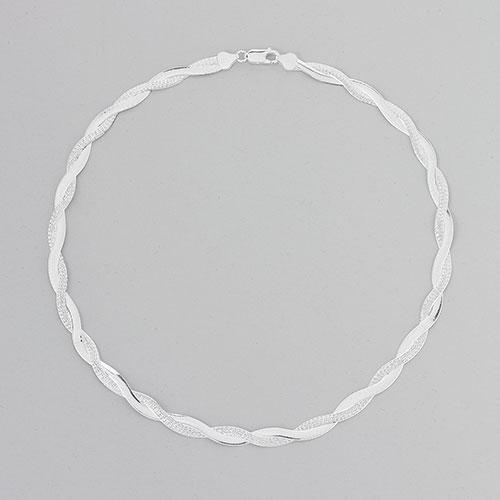 Ellen Tracy Sterling Silver Intertwined Necklace