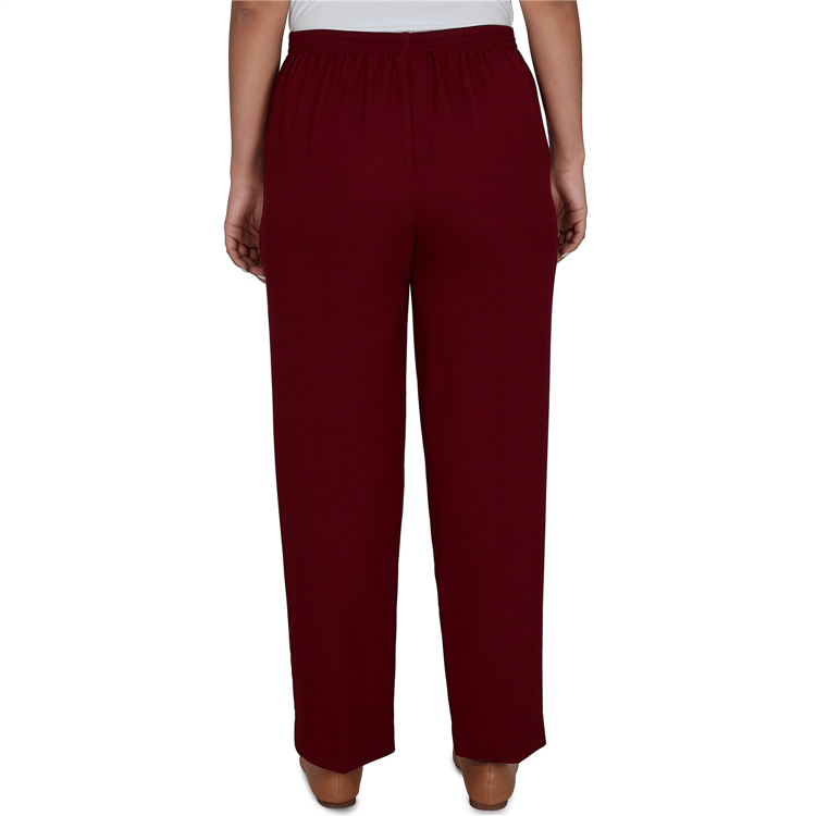 Womens Alfred Dunner Union Square Pull On Pants - Short Length