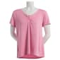 Womens Jessica Simpson Short Sleeve Lace Trim Pajama Tee - image 1