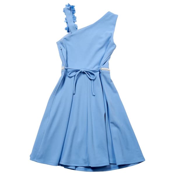 Girls (7-16) Speechless® Sleeveless Flower Shoulder Skater Dress