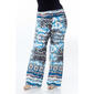 Plus SizeWhite Mark Printed Palazzo Pants - Sky Blue/Cheetah - image 2