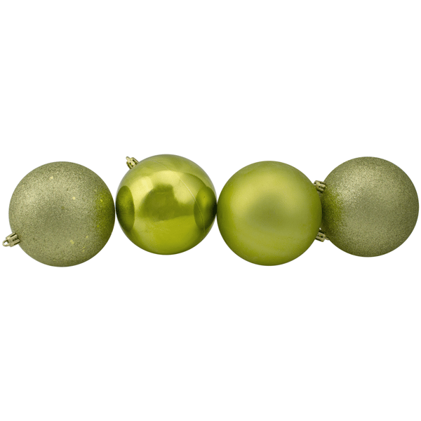 Northlight 12ct. Shatterproof 4-Finish Christmas Ball Ornaments