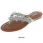 Womens Capelli New York Floral Flip Flops with Pearls - image 6