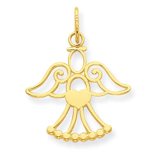 Gold Classics&#40;tm&#41; 14kt. Yellow Gold Angel Charm - image 