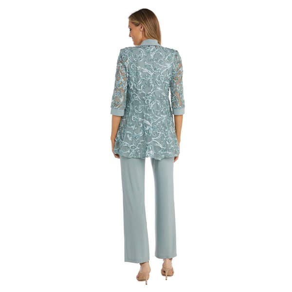 Petite R&M Richards 3pc. Vine Soutache Pant Set
