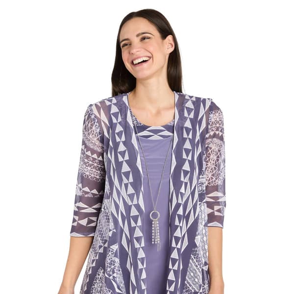 Petite R&M Richards Lavender Daytime Jacket Dress