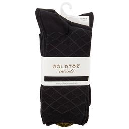 Womens Gold Toe(R) 6pk. Casual Textured Crew Socks