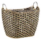 9th & Pike&#40;R&#41; Large Black Diamond Pattern Seagrass Basket - image 1