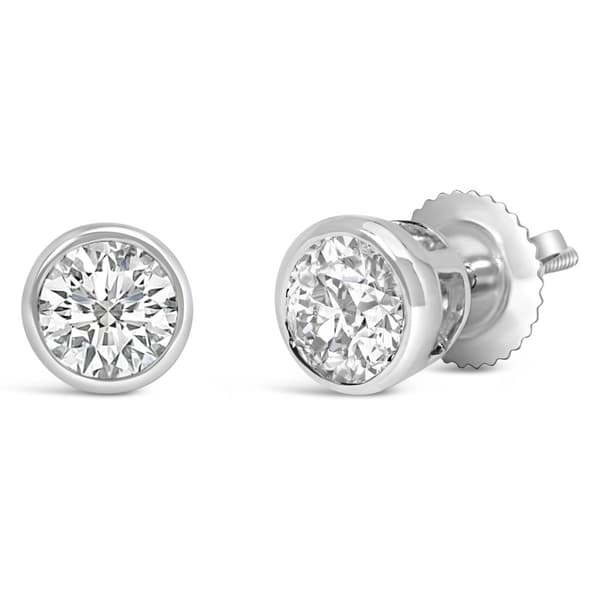 Haus of Brilliance 1ct. Lab Grown Diamond Round Stud Earrings