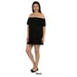Plus Size 24/7 Comfort Apparel Off the Shoulder Mini A-Line Dress - image 3