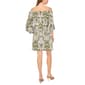 Womens MSK 3/4 Bell Sleeve Off The Shoulder Ikat Shift Dress - image 4