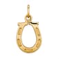 Gold Classics(tm) 14kt. Gold Solid Polished Horseshoe Charm - image 1