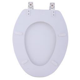 Achim Fantasia Soft Elongated Vinyl White Toilet Seat