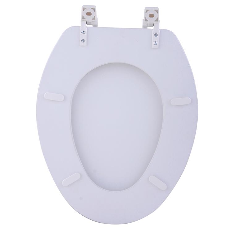 Achim Fantasia Soft Elongated Vinyl White Toilet Seat