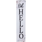 Northlight 36in. Floral "Oh Hello" Wooden Porch Board Sign - image 2