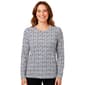 Petite Hasting & Smith Long Sleeve Ditsy Floral Henley Tee - image 4