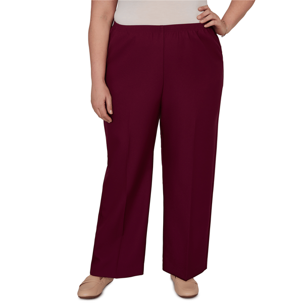 Plus Size Alfred Dunner Classics Classic Pants - Short Length - image 