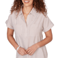 Petite Hearts of Palm Cool & Collected Stripe Woven Blouse - image 5