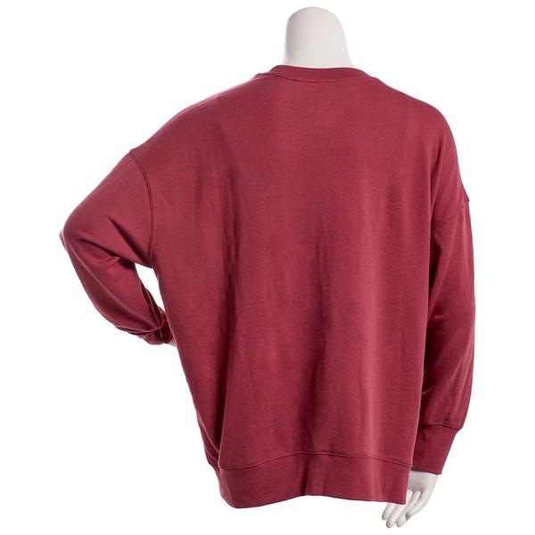 Juniors Plus Hybrid French Terry Varsity League Sweatshirt