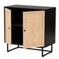 Baxton Studio Declan Espresso Wood 2-Door Storage Cabinet - image 3