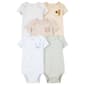 Baby Unisex (NB-24M) Carters(R) 5pk. Safari Pocket Bodysuits-Tan - image 1