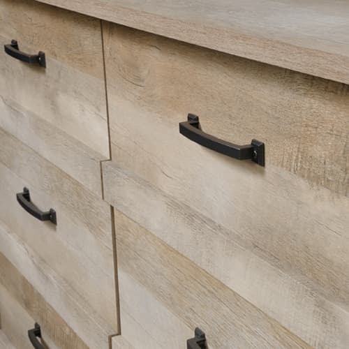 Sauder Cannery Bridge Six Drawer Dresser - Lintel Oak